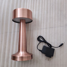 Cargar imagen en el visor de la galería, Vintage Bar Table Lamps Gold Chargeable Led Night Lights Bedroom Portable Battery Desk Stand Light Fixtures Restaurant Home Deco